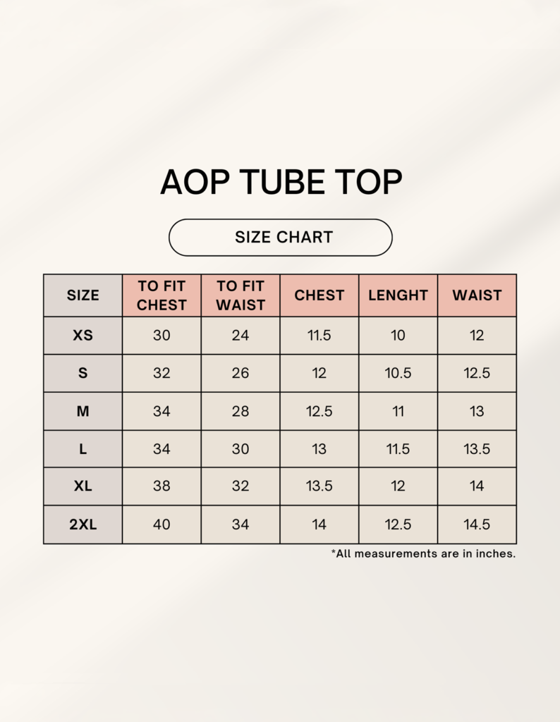 Aop Tube Top