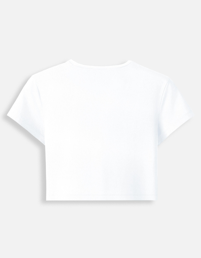 Kaos Minimal Chest Logo Women Baby Tee - Image 4