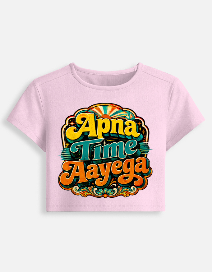 Apna Time Aayega retro women baby tee - Image 9