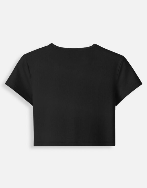 Kaos Gold Serif Chest Logo Women Baby Tee