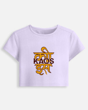 Kaos Devanagari Women Baby Tee - Image 6