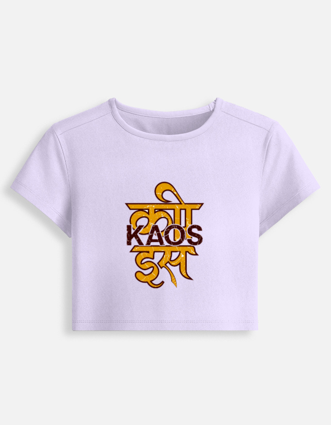 Kaos Devanagari Women Baby Tee - Image 6