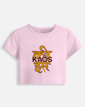 Kaos Devanagari Women Baby Tee - Image 5