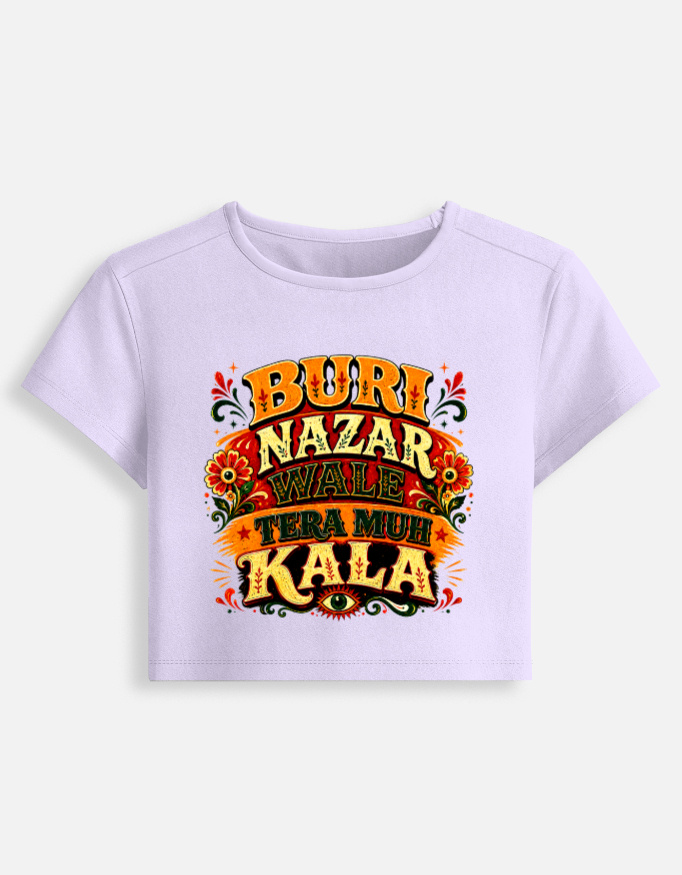 Buri Nazar Wale Truck Art women baby tee - Image 13