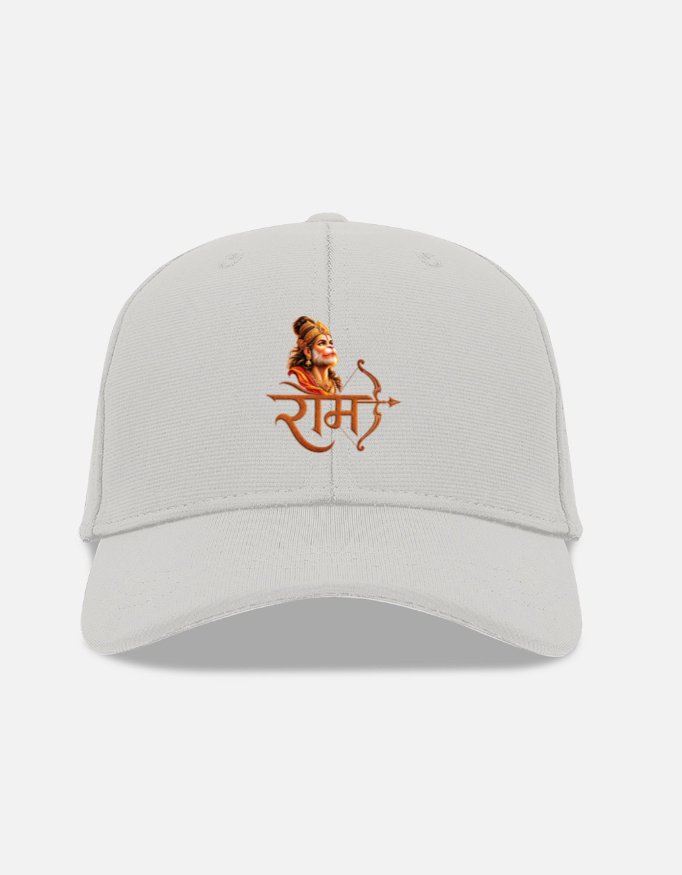 Hanuman ji with Ram Typo BaseBall Ottoman Cap